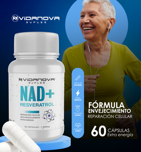 NAD+ RESVERATROL 1000MG 60 CAPS