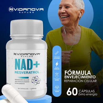 NAD+ RESVERATROL 1000MG 60 CAPS
