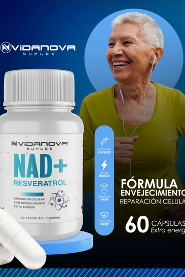 NAD+ RESVERATROL 1000MG 60 CAPS