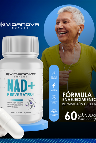 NAD+ RESVERATROL 1000MG 60 CAPS