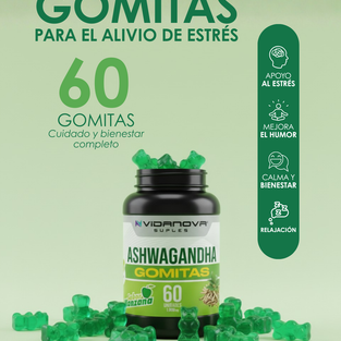 60 GOMITAS ASHWAGANDHA 1000mg